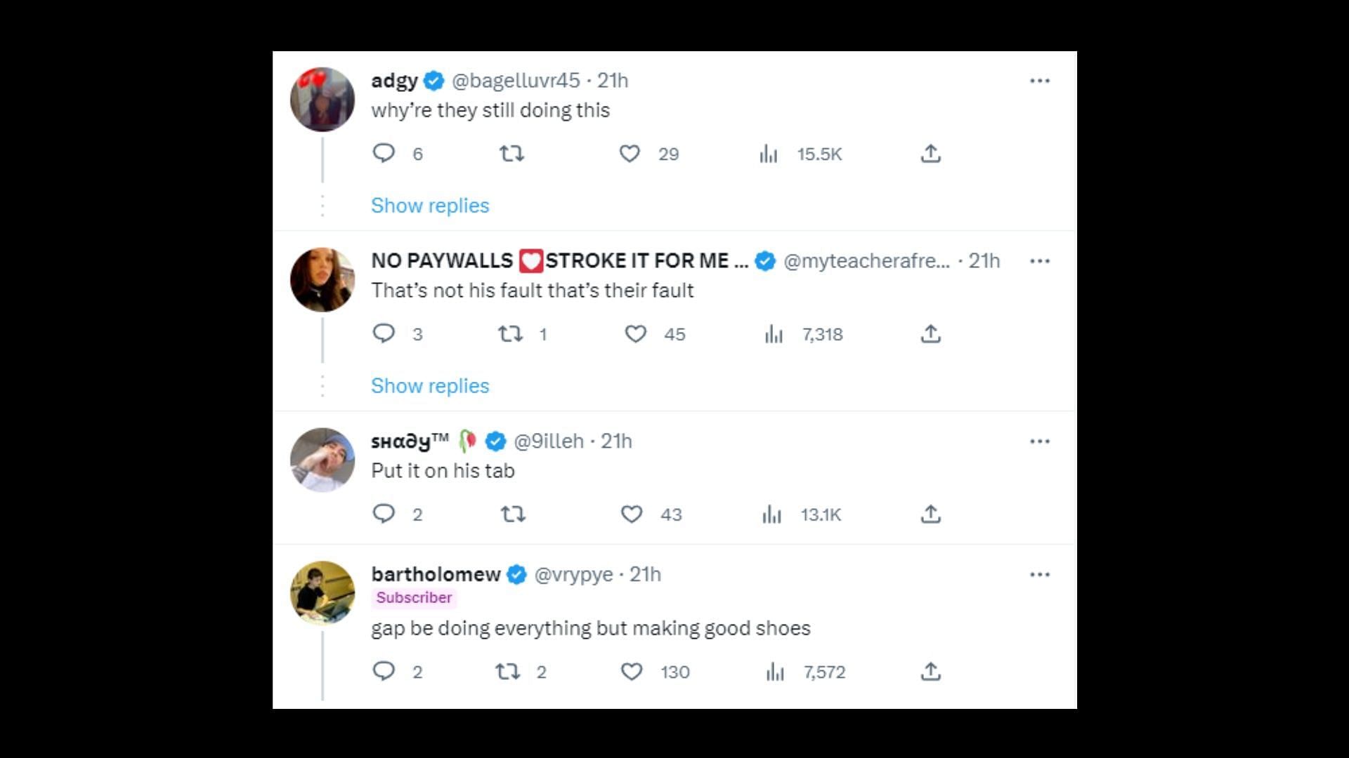 Netizens reacted to the lawsuit against Ye by Gap (Image via DailyLoud/Twitter)